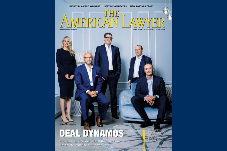 American Lawyer Corporate Practice of the Year 2022 cover