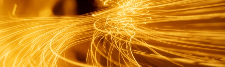 Abstract fire and light trails and effects