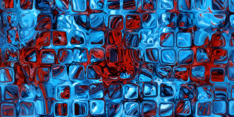 Liquid marble texture design, colorful marbling surface, blue and red lines, vibrant abstract digital paint design