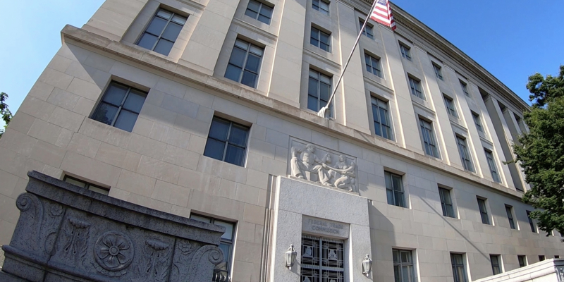 Federal Trade Commission Building on Pennsylvania Avenue - Washington DC, USA.