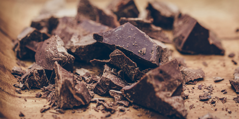 Close-up of raw artisan chocolate